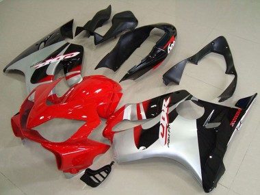 Rabatt Honda CBR600 F4i Abs Motorrad Verkleidungen 2004-2007 - Silber Rot Glanzendes Schwarz