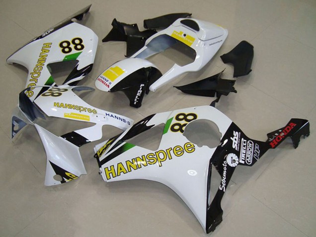 Rabatt Honda CBR900RR 954 Motorrad Verkleidung 2002-2003 - Weiss Gelb Glanzendes Schwarz Hannspree 88