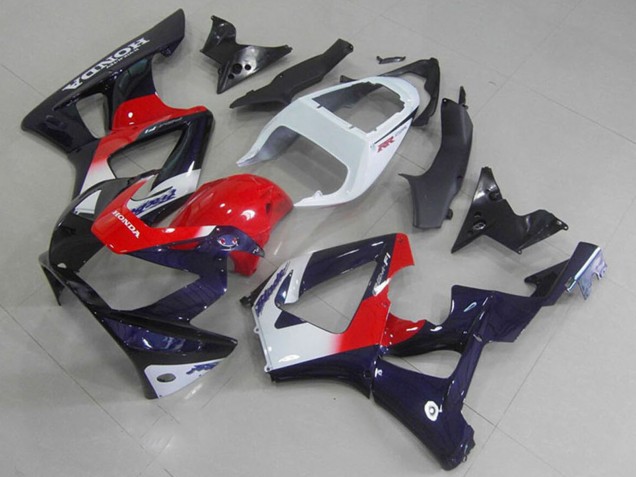 Rabatt Honda CBR900RR 929 Motorrad Verkleidung 2000-2001 - Weiss Rot Dunkel Blau