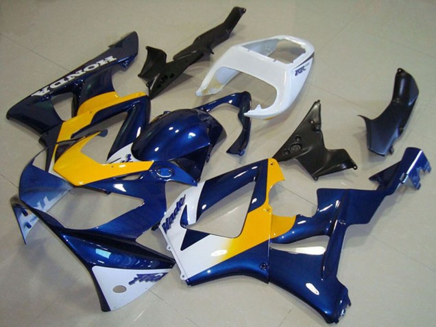 Rabatt Honda CBR900RR 929 Motorrad Verkleidung 2000-2001 - Weiss Blau Gelb