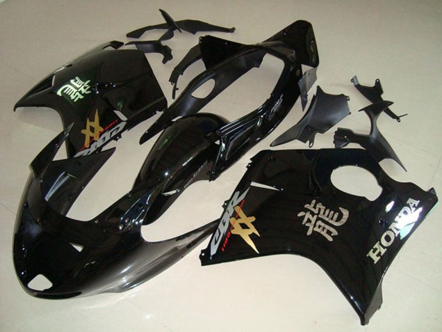 Rabatt Honda CBR1100XX Blackbird Motorrad Verkleidung 1996-2007 - Glanzendes Schwarz