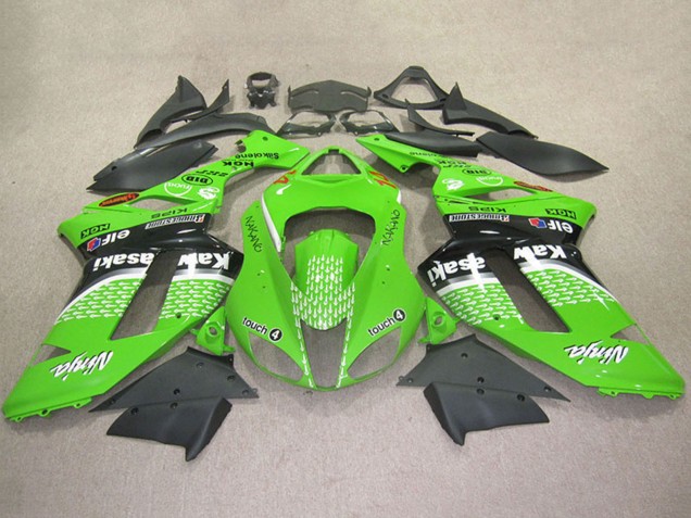 Rabatt Kawasaki ZX6R Motorrad Verkleidung 2007-2008 - Grun Touch4 4