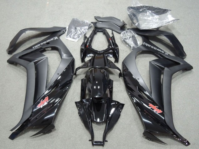 Rabatt Kawasaki ZX10R Motorrad Verkleidung 2011-2015 - Glanzendes Schwarz Matt Schwarz Rot Ninja