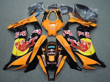 Rabatt Kawasaki ZX10R Motorrad Verkleidung 2011-2015 - Orange Schwarz Red Bull