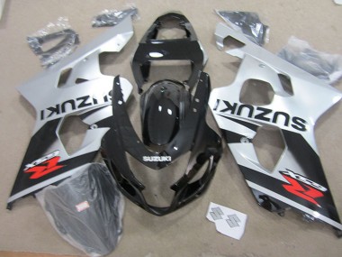Rabatt Suzuki GSXR 750 Motorrad Verkleidung 2004-2005 - Silber Glanzendes Schwarz Rot