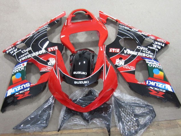 Rabatt Suzuki GSXR 1000 Motorrad Verkleidung 2000-2002 - Rot Schwarz Blau Denso