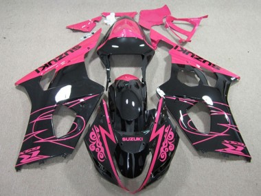 Rabatt Suzuki GSXR 1000 Motorrad Verkleidung 2003-2004 - Rosa Schwarz