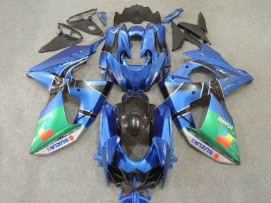 Rabatt Suzuki GSXR 1000 Motorrad Verkleidung 2009-2016 - Blau Grun JOMO