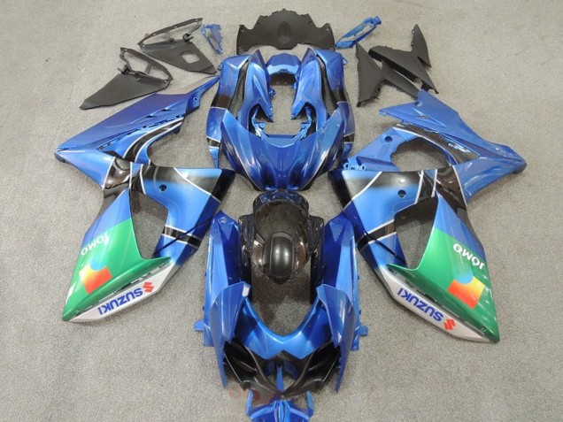 Rabatt Suzuki GSXR 1000 Motorrad Verkleidung 2009-2016 - Blau Grun JOMO