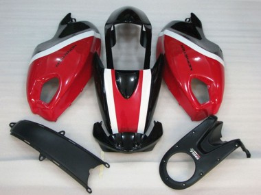 Rabatt Ducati Monster 696 Motorrad Verkleidung Kit 2008-2012 - Weiss Rot Glanzendes Schwarz