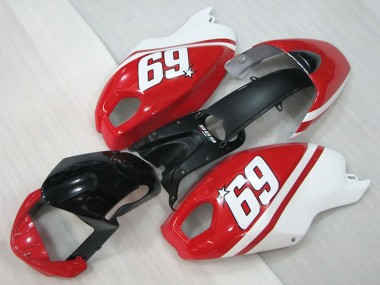 Rabatt Ducati Monster 696 Motorrad Verkleidung 2008-2012 - Weiss Rot Glanzendes Schwarz 69