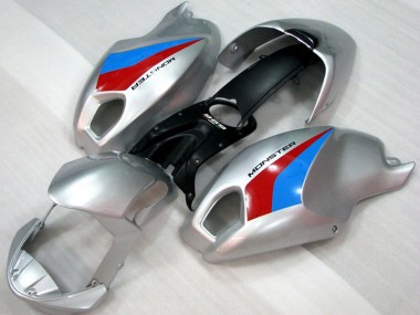 Rabatt Ducati Monster 696 Motorrad Verkleidung 2008-2012 - Silber Blau Rot