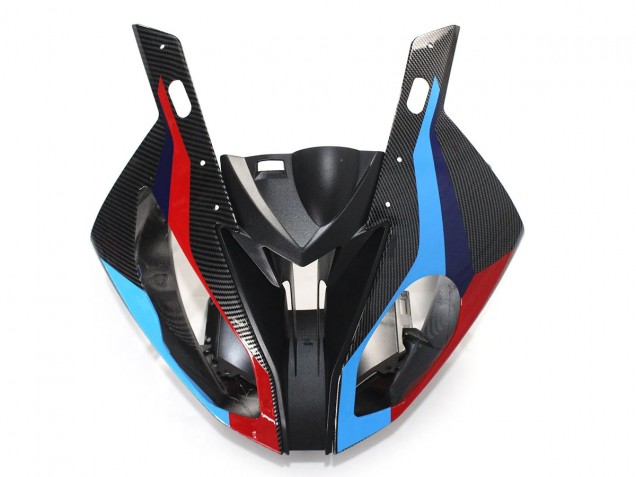 Rabatt BMW S1000RR Motorrad Verkleidung 2015-2016 - Blau Rot Carbonfaser
