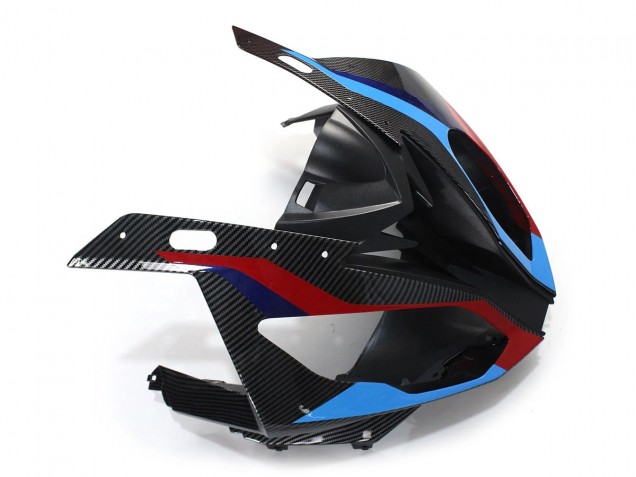 Rabatt BMW S1000RR Motorrad Verkleidung 2015-2016 - Blau Rot Carbonfaser