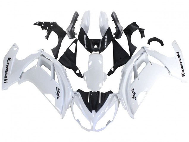 Rabatt Kawasaki EX650 Motorrad Verkleidung 2012-2016 - Weiss Schwarz