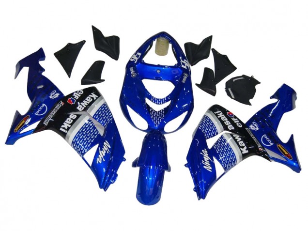 Rabatt Kawasaki ZX10R Motorrad Verkleidung 2006-2007 - Blau Weiss Schwarz Elf
