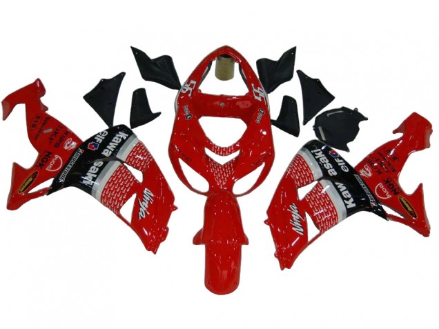 Rabatt Kawasaki ZX10R Motorrad Verkleidung 2006-2007 - Rot Silber Grau Schwarz Elf 56