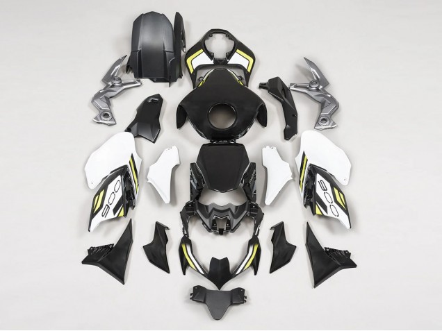 Rabatt Kawasaki Z900 Motorrad Verkleidung 2020-2024 - Schwarz Weiss Gelb