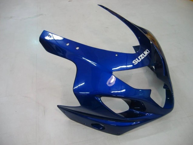 Rabatt Suzuki GSXR 600/750 Motorrad Verkleidung 2004-2005 - Blau Grau Glanzendes Schwarz