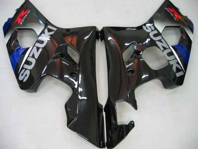 Rabatt Suzuki GSXR 600/750 Motorrad Verkleidung 2004-2005 - Blau Grau Glanzendes Schwarz