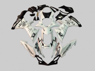 Rabatt Suzuki GSXR 600/750 Motorrad Verkleidung 2011-2024 - Weiss Schwarz Alstare Corona Extra Motul