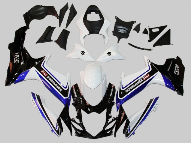 Rabatt Suzuki GSXR 600/750 Motorrad Verkleidung 2011-2024 - Weiss Blau Schwarz Alstare