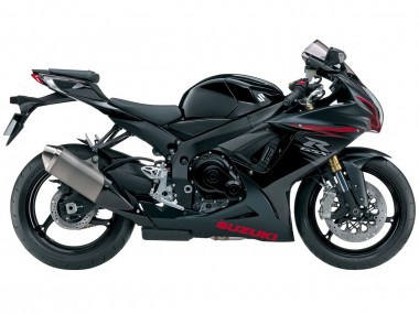 Rabatt Suzuki GSXR 600/750 Motorrad Verkleidung 2011-2024 - Matt Schwarz Rot