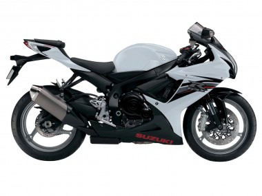 Rabatt Suzuki GSXR 600/750 Motorrad Verkleidung 2011-2024 - Weiss Schwarz