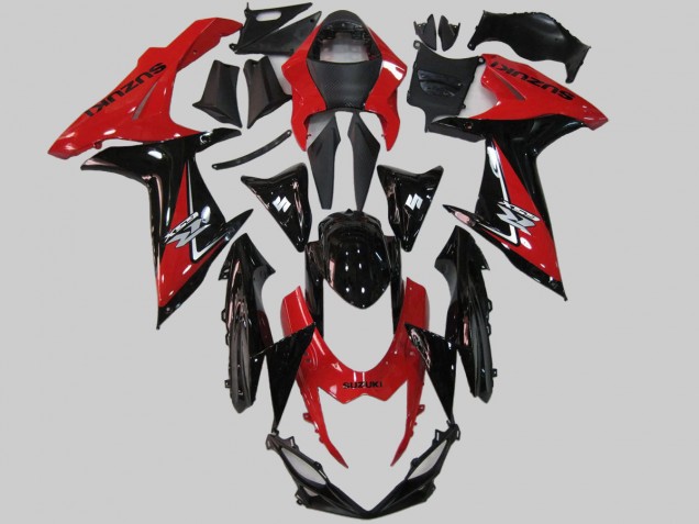 Rabatt Suzuki GSXR 600/750 Motorrad Verkleidung 2011-2024 - Rot Schwarz