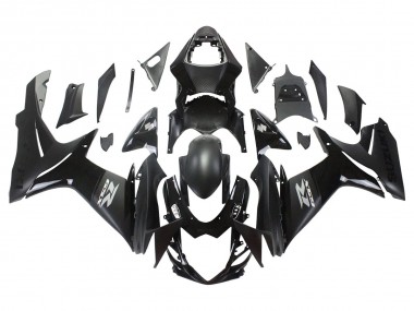 Rabatt Suzuki GSXR 600/750 Motorrad Verkleidung 2011-2024 - Matt Schwarz Glanzendes Schwarz
