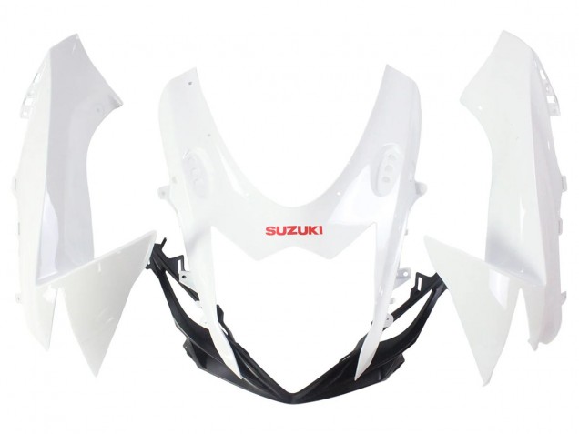Rabatt Suzuki GSXR 600/750 Motorrad Verkleidung 2011-2024 - Weiss Glanzendes Schwarz Rot Aufkleber