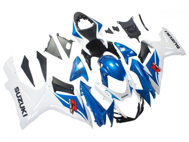 Rabatt Suzuki GSXR 600/750 Motorrad Verkleidung 2011-2024 - Blau Weiss