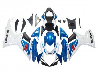 Rabatt Suzuki GSXR 600/750 Motorrad Verkleidung 2011-2024 - Blau Weiss