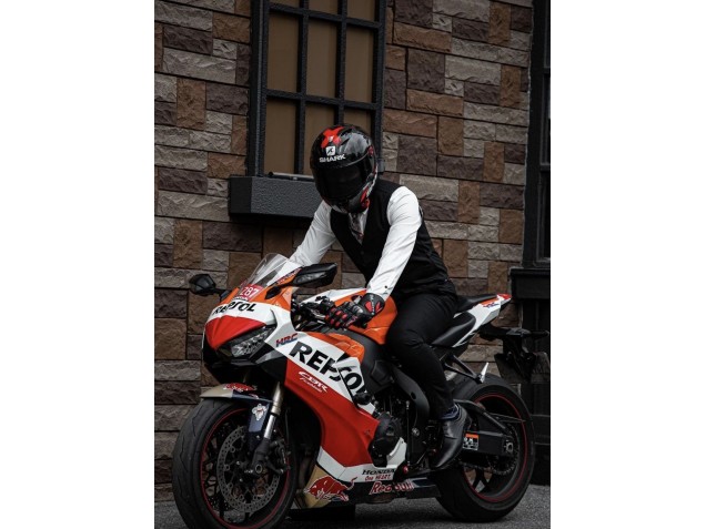 Rabatt Honda CBR1000RR Motorrad Verkleidung 2017-2023 - Orange Weiss Rot Glanzendes Schwarz Repsol Red Bull