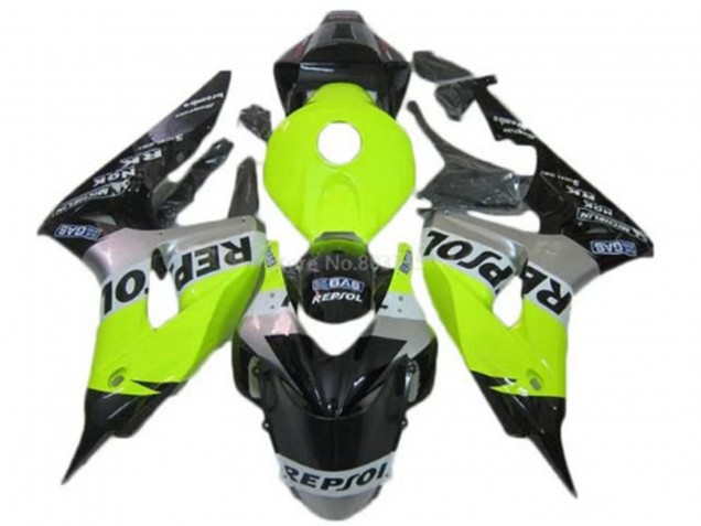 Rabatt Honda CBR1000RR Motorrad Verkleidung 2006-2007 - Grun Silber Glanzendes Schwarz Repsol