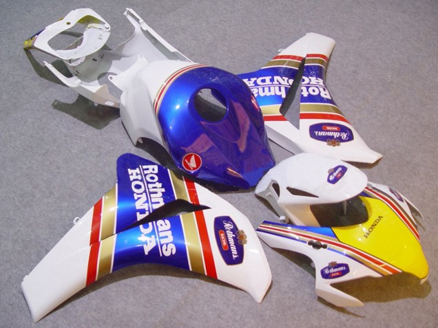 Rabatt Honda CBR1000RR Motorrad Verkleidung 2008-2011 - Weiss Blau Gelb Gold Rothmans
