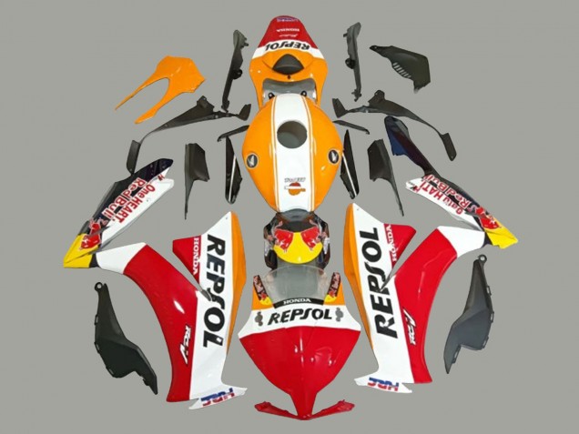 Rabatt Honda CBR1000RR Motorrad Verkleidung 2012-2016 - Weiss Orange Rot Gelb HRC Repsol
