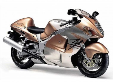 Rabatt Suzuki GSXR 1300 Hayabusa Motorrad Verkleidung 1996-2007 - HellBraun Silber