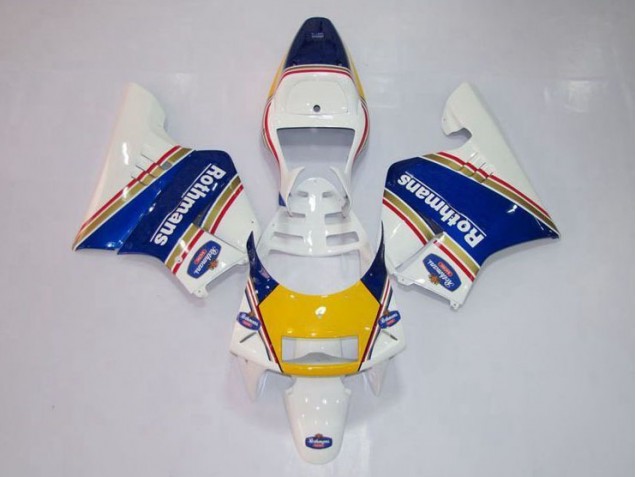 NSR 250 MC28 P4 1994-1996 Verkleidungen - Gelb Weiß Blau NSR 250 MC28 P4 1994-1996 Verkleidungen - Gelb Weiß Blau