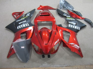 R1 1998-1999 Verkleidungen - Rot Schwarz Weiß Aufkleber