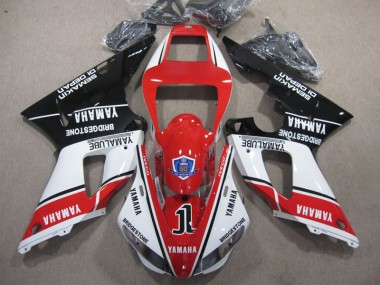 R1 1998-1999 Verkleidungen - Rot Weiß Schwarz 50