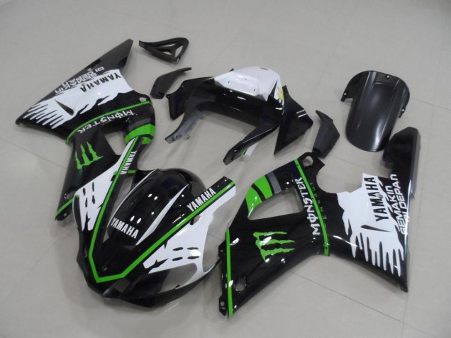 R1 2000-2001 Verkleidung - Schwarz Weiß Grün Monster R1 2000-2001 Verkleidung - Schwarz Weiß Grün Monster