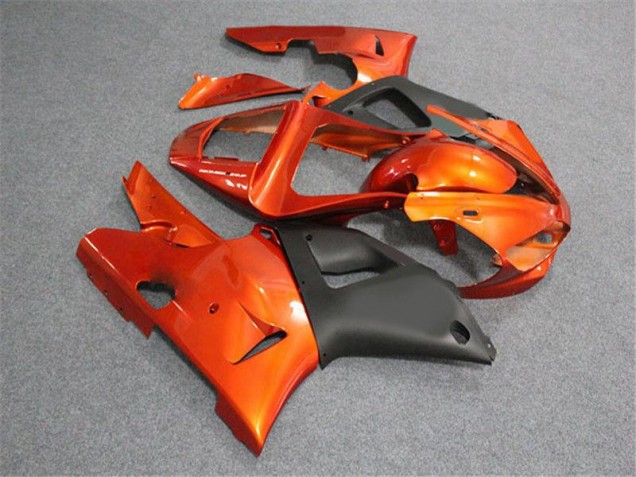 R1 2000-2001 Verkleidungen - Orange Schwarz