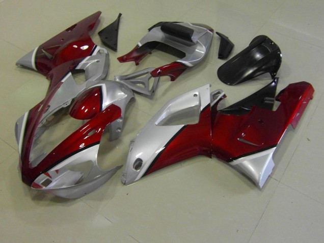 R1 2000-2001 Verkleidungen - Rot und Silber