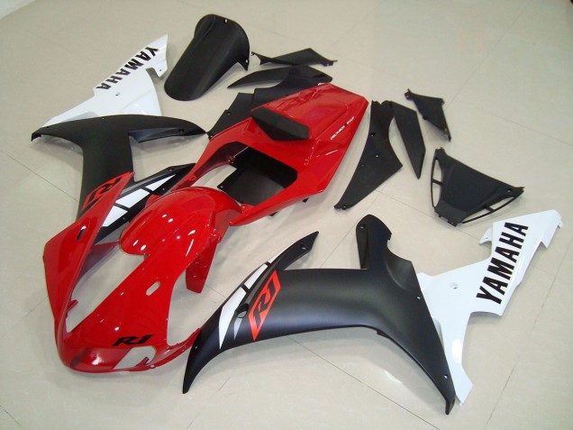 R1 2002-2003 Verkleidungen - Matt Schwarz Rot
