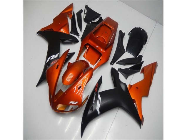 R1 2002-2003 Verkleidungen - Orange Schwarz