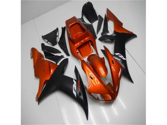 R1 2002-2003 Verkleidungen - Orange Schwarz