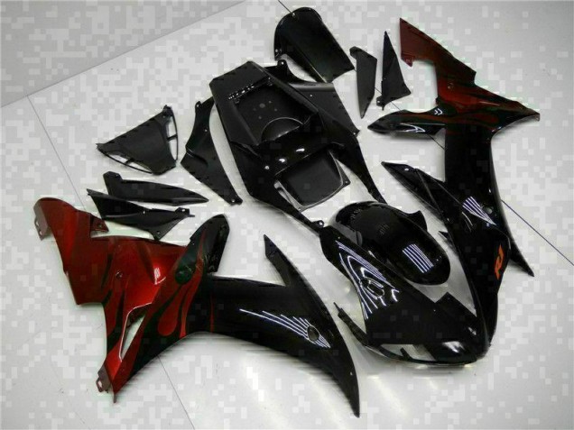 R1 2002-2003 Verkleidungen Plastik Kits - Schwarz R1 2002-2003 Verkleidungen Plastik Kits - Schwarz