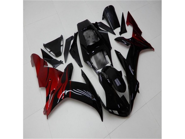 R1 2002-2003 Verkleidungen - Schwarz Rot R1 2002-2003 Verkleidungen - Schwarz Rot