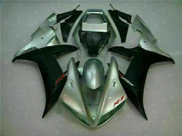 R1 2002-2003 Verkleidungen - Silber Schwarz